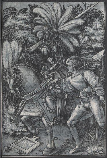 The Knight and Lansquenet, c. 1512. Creator: Hans Wechtlin (German, 1480/85-aft 1526).