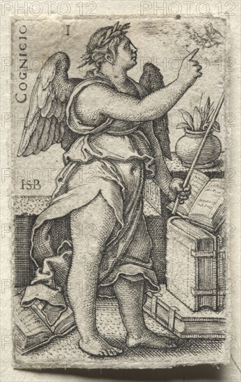 The Knowledge of God and the Seven Cardinal Virtues: Knowledge of God - Cognicio. Creator: Hans Sebald Beham (German, 1500-1550).