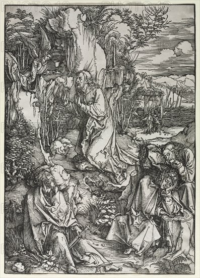 The Large Passion: Christ on the Mount of Olives, c. 1497-1500. Creator: Albrecht Dürer (German, 1471-1528).