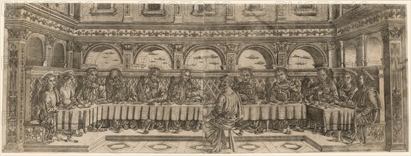 The Last Supper (pair), about 1500. Creator: Lucantonio degli Uberti (Italian).