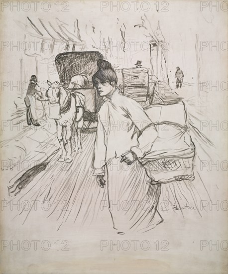 The Laundress, 1888. Creator: Henri de Toulouse-Lautrec (French, 1864-1901).