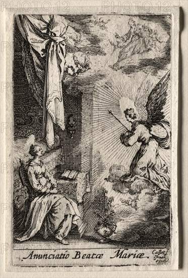The Life of the Virgin: The Annunciation. Creator: Jacques Callot (French, 1592-1635).
