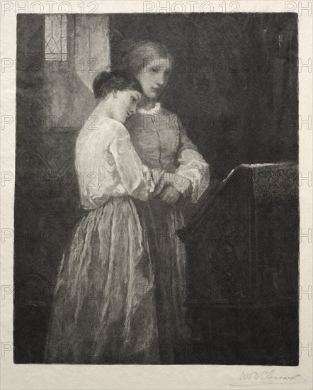 The Listeners, 1887. Creator: William Baxter Palmer Closson (American, 1848-1926).