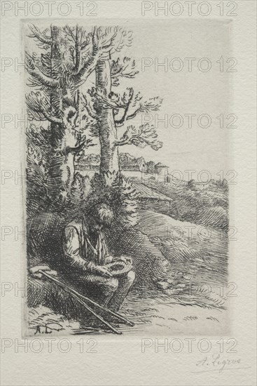 The Little Beggar. Creator: Alphonse Legros (French, 1837-1911).