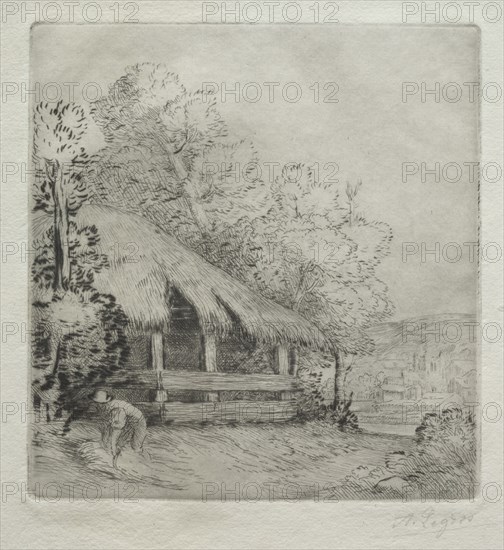 The Little Shed (Le Petit Hangar). Creator: Alphonse Legros (French, 1837-1911).