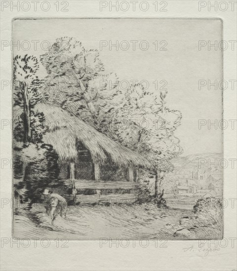 The Little Shed (Le Petit Hangar). Creator: Alphonse Legros (French, 1837-1911).