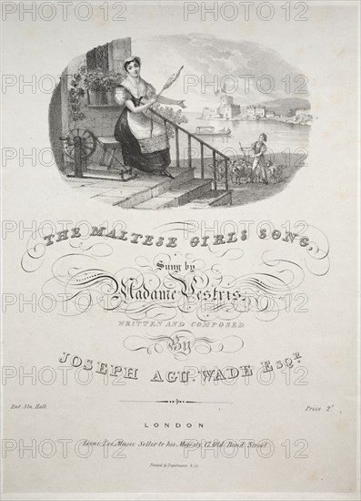 The Maltese Girls Song, 1800s. Creator: Unknown.