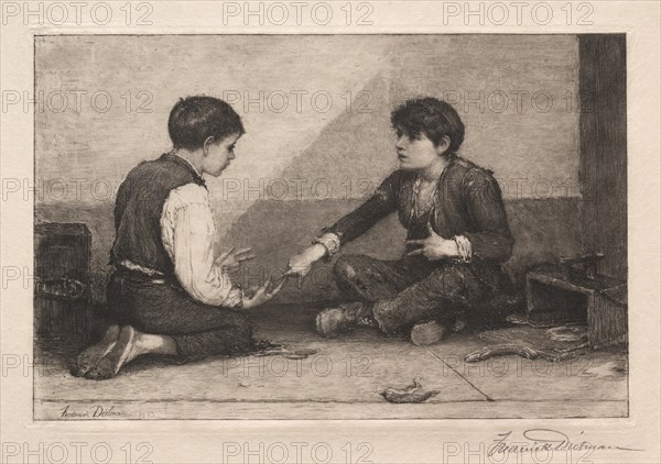 The Mora Players, 1883. Creator: Frederick Dielman (American, 1847-1935).