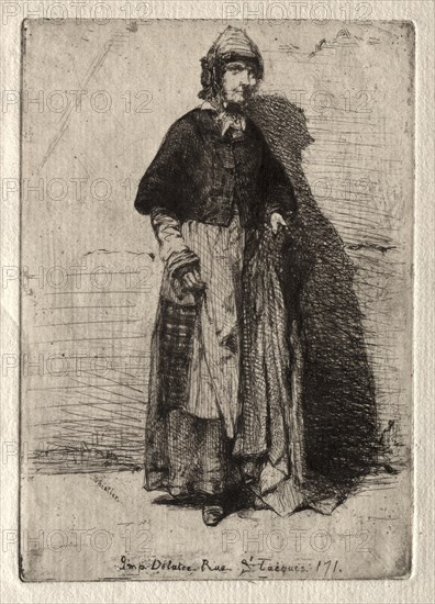 The Mother Gerard, 1858. Creator: James McNeill Whistler (American, 1834-1903).