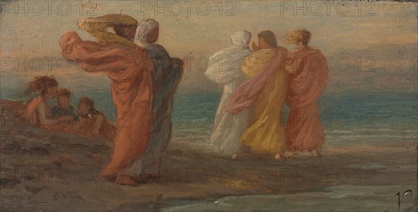 The Music Party, c. 1875. Creator: Elihu Vedder (American, 1836-1923).