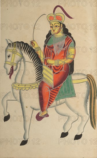 The Mutiny of the Heroine Rani Lakshmi Bai of Jhansi, 1800s. Creator: Unknown.