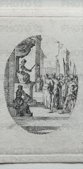 The Mysteries of the Passion: Christ before Pilate. Creator: Jacques Callot (French, 1592-1635).