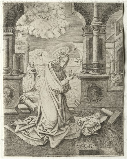 The Nativity, 1520s. Creator: Allaert Claesz (Netherlandish, fl. 1508-1534).