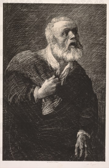 The Night Crier. Creator: Alphonse Legros (French, 1837-1911).