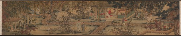 The Nine Elders of the Mountain of Fragrance, 1426-1452. Creator: Xie Huan (Chinese, c. 1370-c.1450), attributed to.