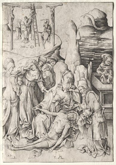 The Passion: Descent from the Cross. Creator: Israhel van Meckenem (German, c. 1440-1503).