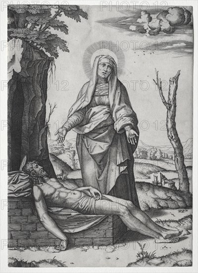 The Pieta. Creator: Marcantonio Raimondi (Italian, 1470/82-1527/34).