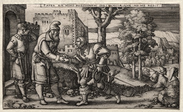 The Prodigal Son. Creator: Hans Sebald Beham (German, 1500-1550).