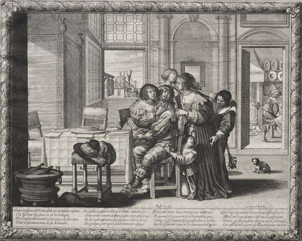 The Prodigal Son: Riotous Living, 1635. Creator: Abraham Bosse (French, 1602-1676).