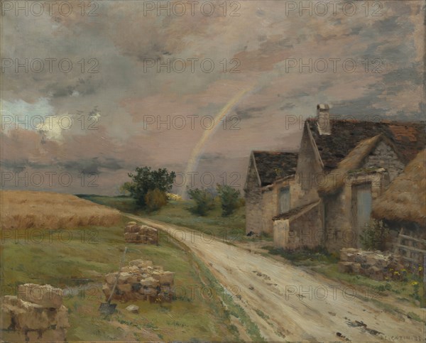 The Rainbow, Achères la Forêt, 1883. Creator: Jean-Charles Cazin (French, 1841-1901).
