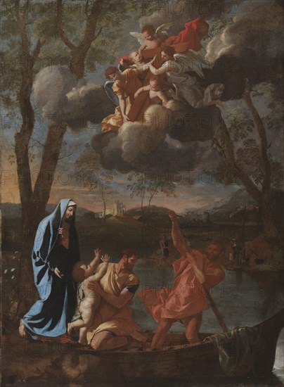 The Return of the Holy Family to Nazareth, c. 1627. Creator: Nicolas Poussin (French, 1594-1665).