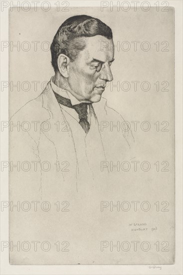The Right Honorable Joseph Austen Chamberlain, 1903. Creator: William Strang (British, 1859-1921).