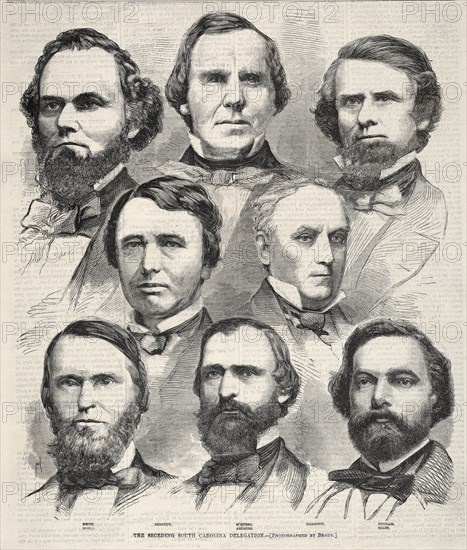 The Seceding South Carolina Delegation, 1860. Creator: Winslow Homer (American, 1836-1910).