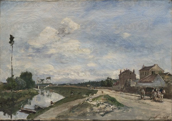 The Seine at Bas-Meudon, 1865. Creator: Johan Barthold Jongkind (Dutch, 1819-1891).