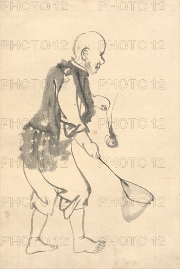 The Shrimp Fisherman. Creator: Kono Bairei (Japanese, 1844-1895).