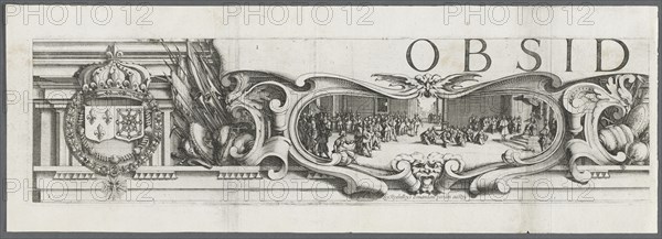 The Siege of La Rochelle: Plate 1, 1628-1630. Creator: Jacques Callot (French, 1592-1635); Abraham Bosse (French, 1602-1676), and.