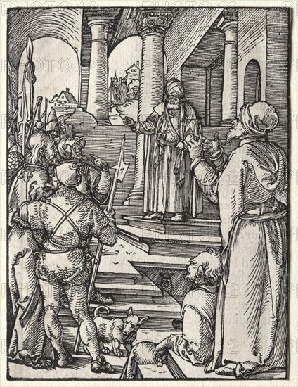 The Small Passion: Christ Before Pilate, c. 1509-1511. Creator: Albrecht Dürer (German, 1471-1528).