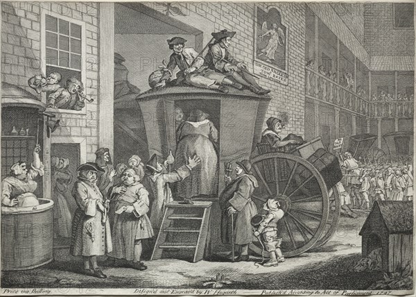 The Stage Coach, 1747. Creator: William Hogarth (British, 1697-1764).