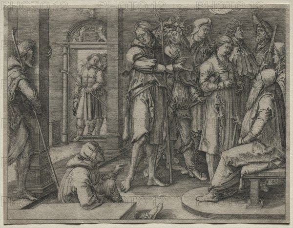 The Story of Joseph: Joseph Interprets his Dream to Jacob, 1512. Creator: Lucas van Leyden (Dutch, 1494-1533).
