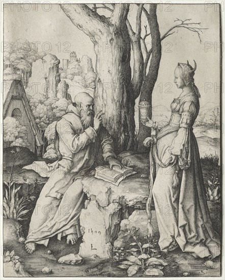 The Temptation of St. Anthony, 1509. Creator: Lucas van Leyden (Dutch, 1494-1533).
