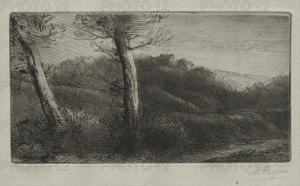The Traveler Stretched out on the Grass, c. 1888. Creator: Alphonse Legros (French, 1837-1911).