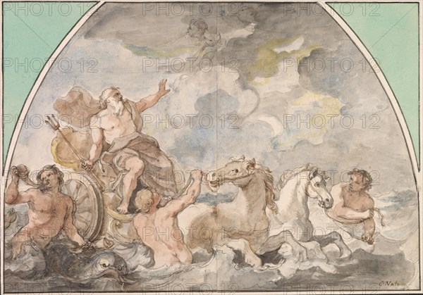 The Triumph of Neptune, 1766 or later. Creator: Charles Joseph Natoire (French, 1700-1777).