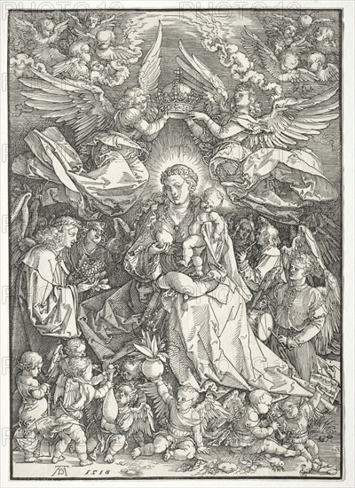 The Virgin Surrounded by Many Angels, 1518. Creator: Albrecht Dürer (German, 1471-1528).