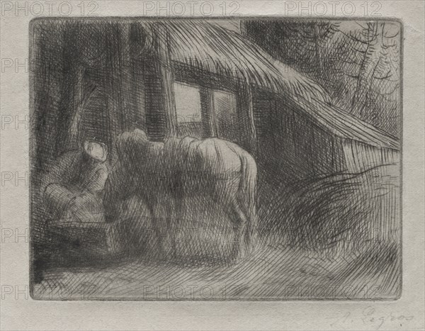The Watering Place (2nd Plate). Creator: Alphonse Legros (French, 1837-1911).