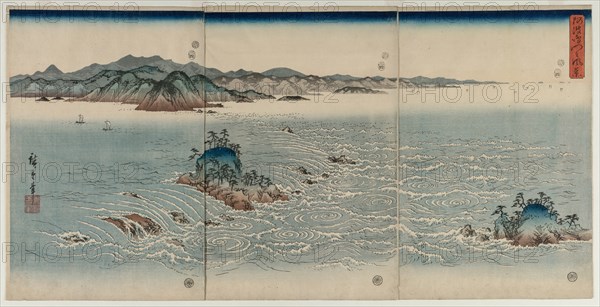 The Whirlpools of Awa, 1857. Creator: Utagawa Hiroshige (Japanese, 1797-1858).