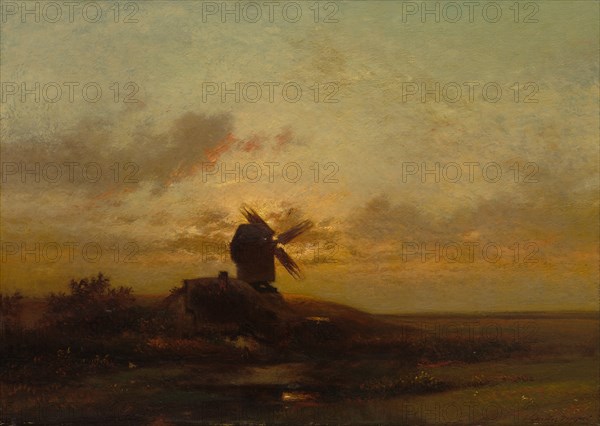 The Windmill, late 1850s. Creator: Jules Dupré (French, 1811-1889).
