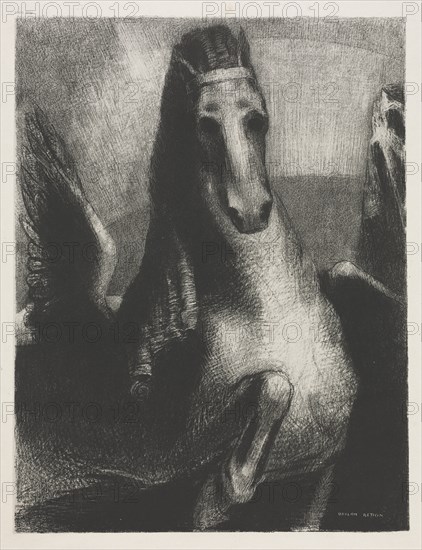 The Wing, 1893. Creator: Becquet (French); Odilon Redon (French, 1840-1916).