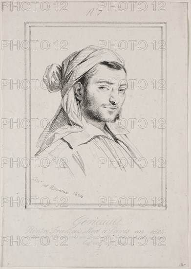 Theodore Gericault, 1824. Creator: Achille Devéria (French, 1800-1857).