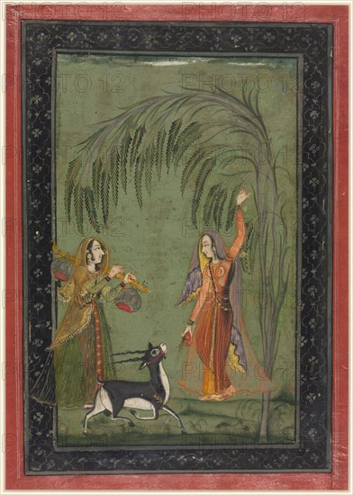 Todi Ragini, from a Ragamala Series, c. 1750-1775. Creator: Unknown.