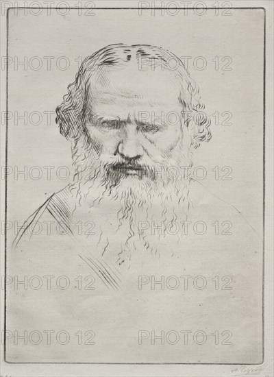 Tolstoi. Creator: Alphonse Legros (French, 1837-1911).