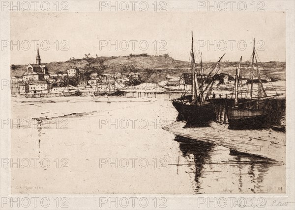 Trouville, 1889. Creator: Charles Adams Platt (American, 1861-1933).