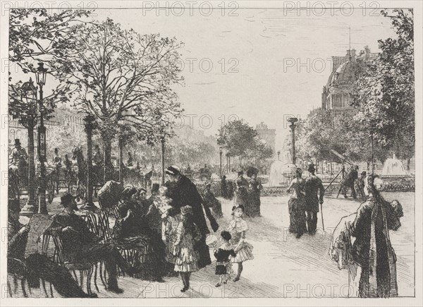 Tuileries Gardens. Creator: Léon Augustin Lhermitte (French, 1844-1925).