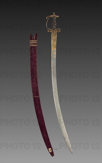 Tulwar sword, 1700s. Creator: Unknown.