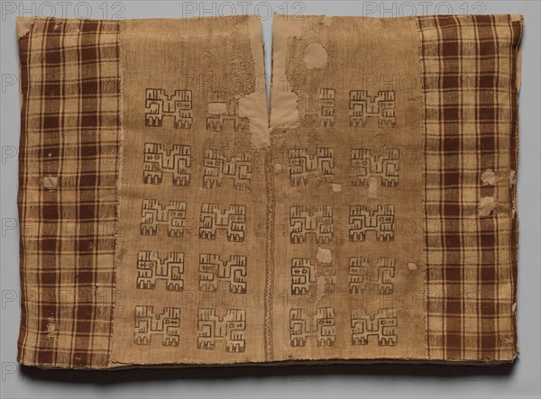 Tunic with Profile Animals and Checkerboards, 700 BC-AD 650. Creator: Unknown.