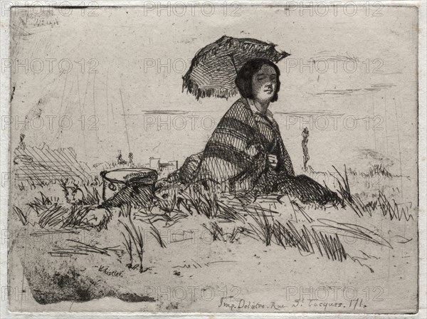 Twelve Etchings from Nature: En Plein Soleil, 1858. Creator: James McNeill Whistler (American, 1834-1903).