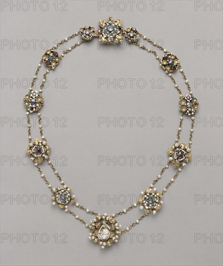 Twelve Medallions Mounted as a Necklace, c. 1400. Creator: Unknown.